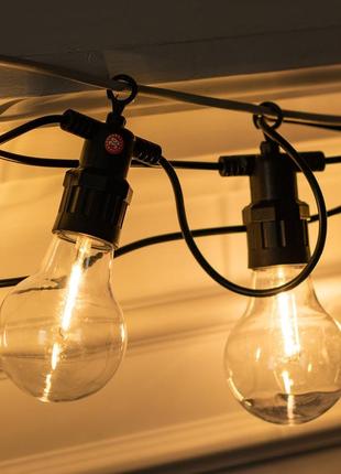 Гирлянда с круглыми лампочками гирлянда уличная 5 метров уличная гирлянда с большими лампами