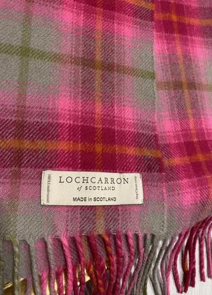 Шерстяной шарф в клетку, тартан lochcarron of scotland , овечья шерсть