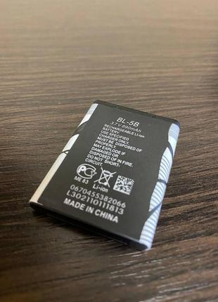 Акумуляторна батарея bl-5b 890 mah 3.7v4 фото