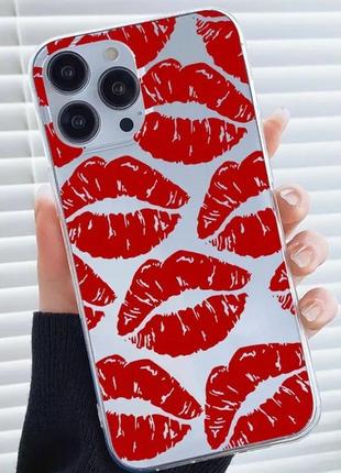 Панель transparentkiss для apple iphone 12 promax red