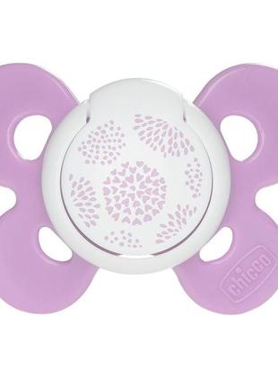 Пустушка силіконова chicco physio comfort 6-16 (74913), рожева