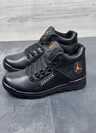 Чоловічі шкіряні зимові кросівки/черевики/хайтопи