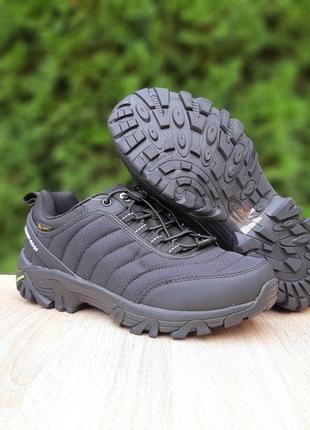 Мужские качественные и стильные кроссовки для мальчиков merrell vibram cordura черные с белым