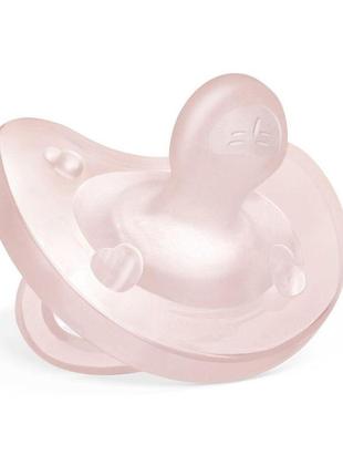 Пустушка силіконова chicco physioforma soft (73091), дівчинка 0-6 міс.
