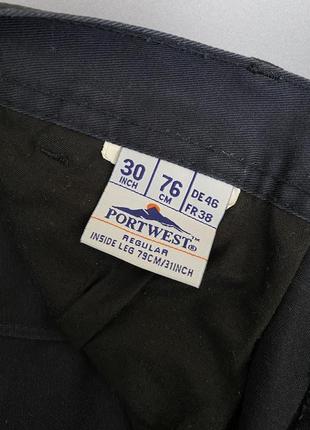 Базові карго штани синього кольору portwest5 фото
