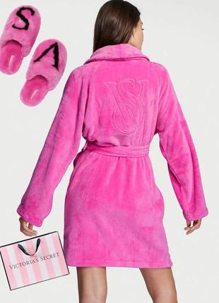 Плюшевый халат виктория сикрет victoria's secret оригинал