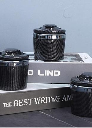 Попільничка car ashtray bmw carbon підсвітка.(керамічна чаша) 8*8*6,5см