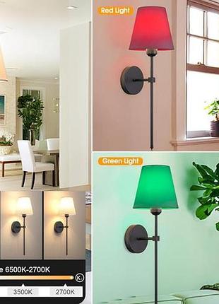 Настенный светильник с шеей с батарейным питанием настенный светильник с изгибом трубы...