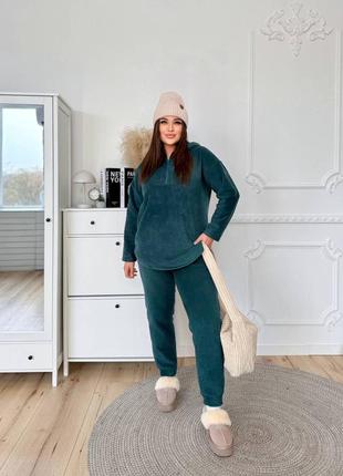 Спортивний костюм з кофтою з капюшоном з блискавкою з штанами з кишенями з манжетами