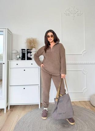 Спортивний костюм з кофтою з капюшоном з блискавкою з штанами з кишенями з манжетами