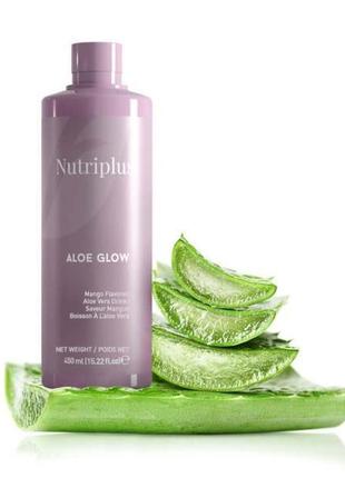 Рослинний напій для схуднення та поліпшення "алое з манго" aloe glow nutriplus farmasi, 450 мл