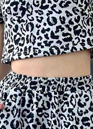 Стильний літній трикісттюм для дівчаток, топ і штани палацо, розміри на зріст 140-1602 фото