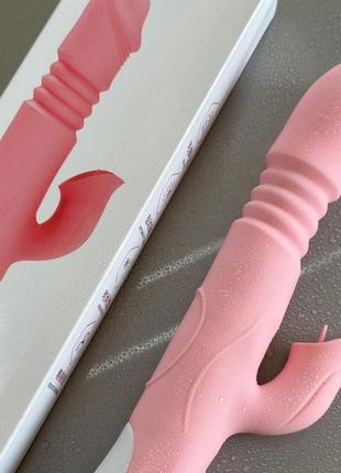 Вакуумный вибратор с подогревом и функцией выдвижения