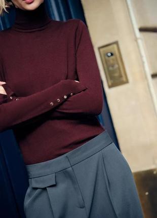 Свитер бордовый zara