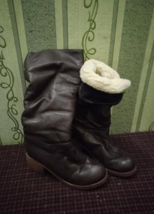 Сапожки из натуральной кожи