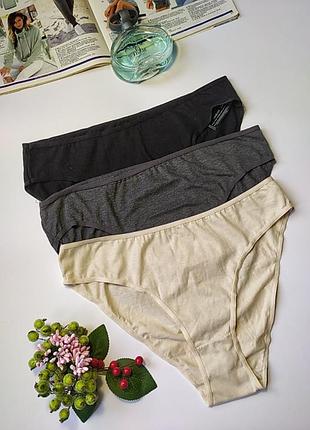 Набор 3шт новых коттоновых трусиков primark, eur 38/40