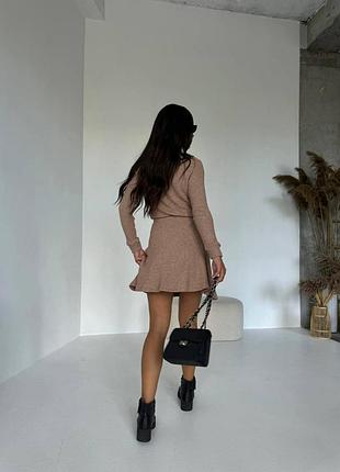 Костюм юбка солнце клеш ангора вязка 42-52 р-р