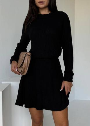 Костюм юбка солнце клеш ангора вязка 42-52 р-р