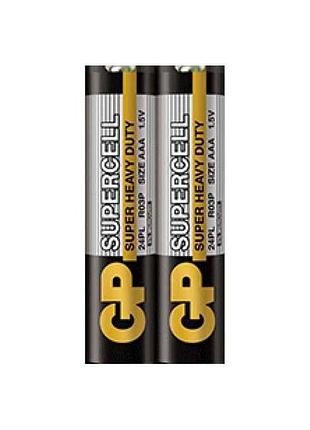 Батарейка r03 2 шт. бат. supercell 24pl-s2 сольова aaa (спайка) тм gp
