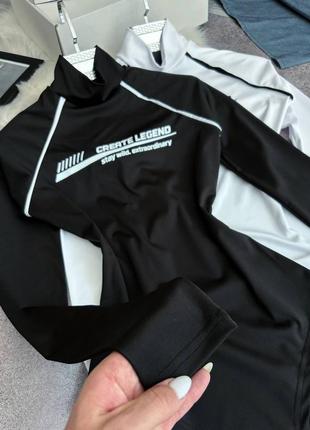 Боди женский со стойкой под горло