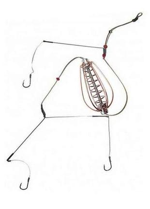 Годівниця груша 30г. 3 гачка фарбована тм volserfish  7копійок