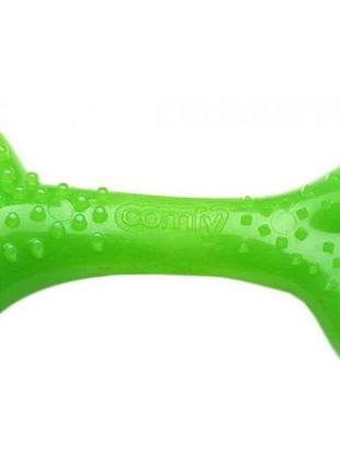Іграшка кісточка mint dental bone 12,5см зелена тм comfy  7копійок