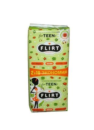 Прокладки гігієнічні 20 шт4 кр. (cottonsoft) teen fresh тм fantasy flirt  7копійок