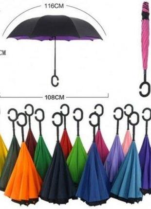 Зонт наоборот umblerlla, раскладной.5 фото
