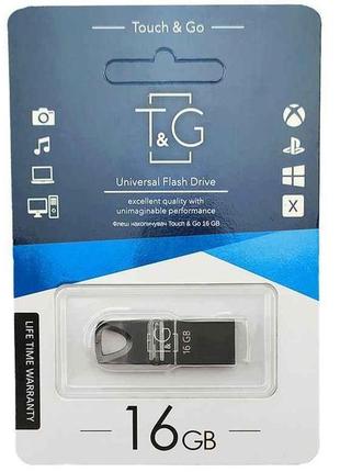 Флешка usb 16gb 2.0 117 metall series чорна тм tg 7копійок