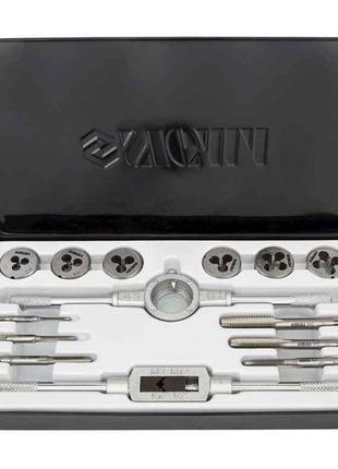 Набір плашек і мітчиків 14шт (металевий кейс) тм sigma 7копійок