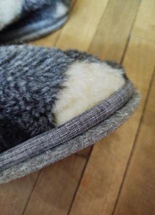 Чуни из овчины на войлочной подошве