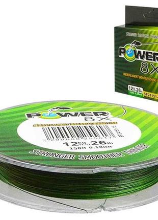 Шнур 0,10мм 150м 8-жильний sf24151-10 тм power pro  7копійок