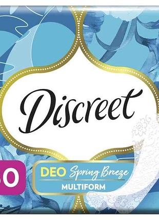 Прокладки щоденні 60шт гігієнічні deo spring breeze тм discreet  7копійок