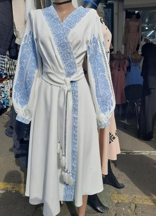 Плаття вишиванка міді на запах