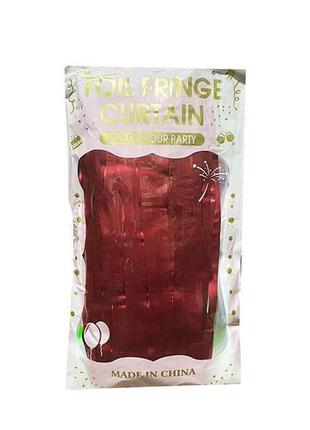 Шторка для фотозони 100см*200см червона m48310 тм stenson