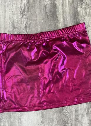 Мини юбка металлик y2k dollskill