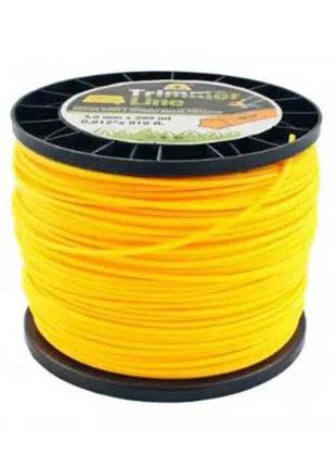Ліска для підстригання трави зірка l=280м d=3,0мм тм trimmer line  7копійок