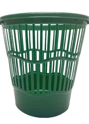 Смітник 12л зелений пластик тм al-plastik 7копійок