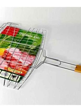 Решiтка-гриль для риби подвійна 59*36*27.5*3см mh-4888 тм stenson
