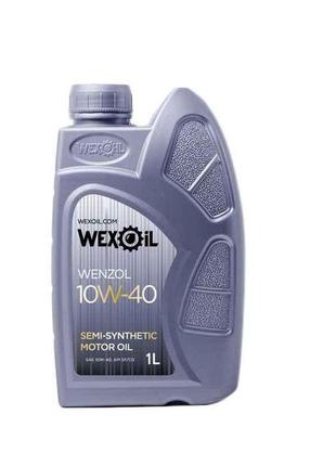 Масло моторне напівсинтетичне wenzol sae 10w-40 1л тм wexoil  7копійок