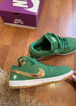 Кроссовки nike sb dunk low pro'st. patrick's day'