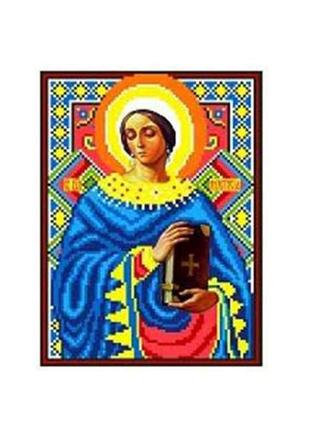 Схема для вишивки aida №16 св. муч. анастасія кки-5030 тм каролінка азовя