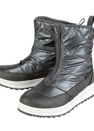 Зимние сапоги дутики женские esmara 36 серебристый