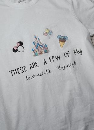 Футболка disney. біла футболка з принтом міні маус3 фото