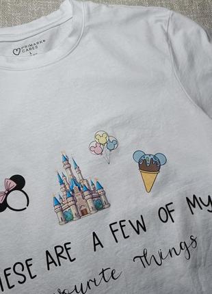 Футболка disney. біла футболка з принтом міні маус4 фото