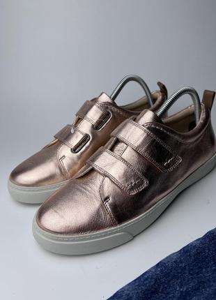 Новые кожаные кеды clarks glove day