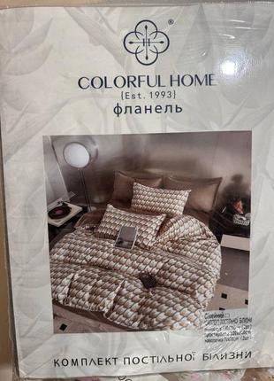 Комплект теплого постельного белья байкова фланель3 фото