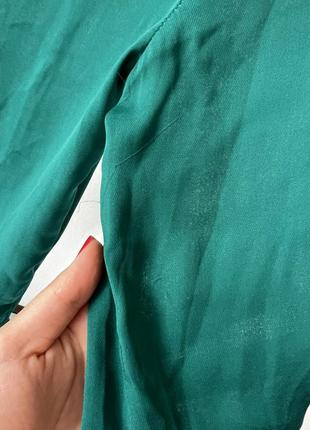 Блуза шифоновая бирюзового цвета