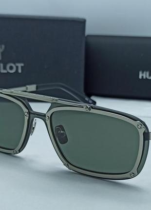 Hublot h 040 сонцезахисні окуляри унісекс сірі в сірому металі