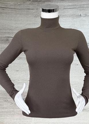 Жіноча водолазка з рубчику